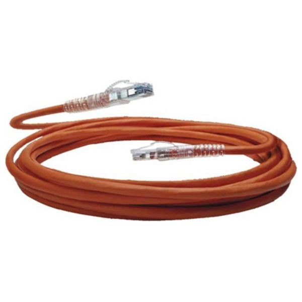 Dönges Patchkabel Cat-6 KM8 RJ45 LSZH STP, 5 m, orange, VE: 10 Stück, 104199