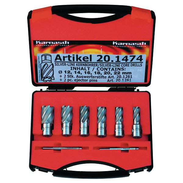 Metallkraft Kernbohrer-Set SILVER-LINE 25 Weldon Set, 38720.1474