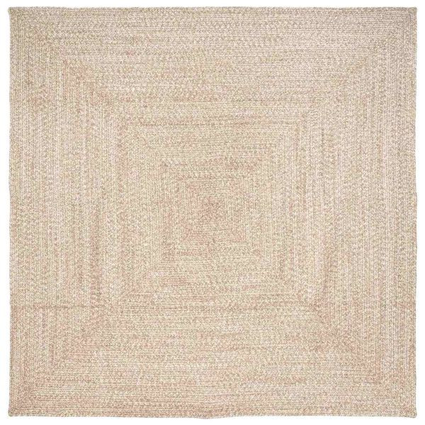 vidaXL Bereichsteppich Braun 240 x 240 cm Jute, 42010484