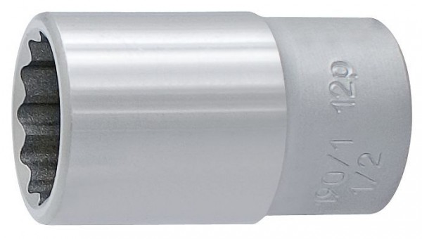Unior Zwölfkantsteckschlüssel mit Innenvierkantantrieb 1/2", 13 mm, 603815