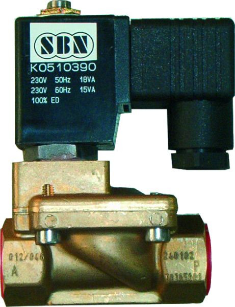 SBN Elektromagnetventil stromlos geöffnet 230 Volt AC, 04020