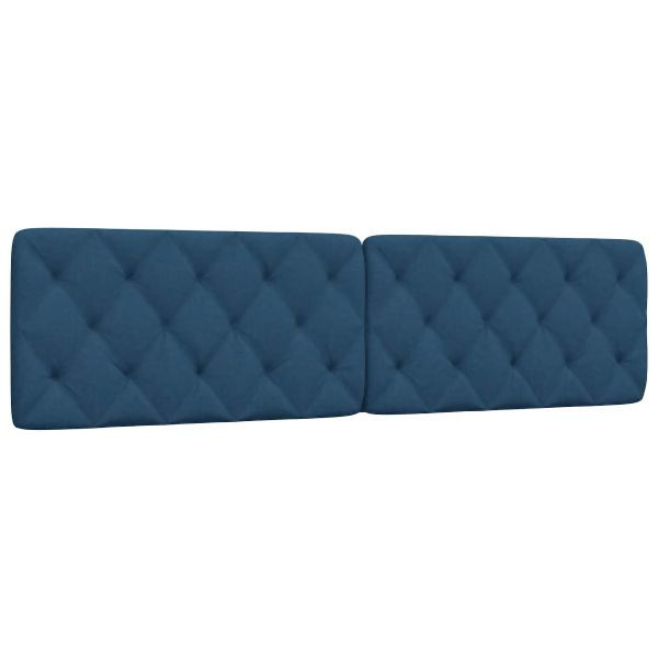 vidaXL Kopfteil-Kissen Blau 200 cm Abmessung Stoff, 4019246