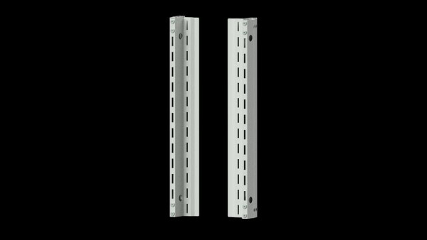ANKE Werkbänke Aufbaustütze Systemaufbau, 93 x 107 x 650 mm, RAL 7035, 960.909