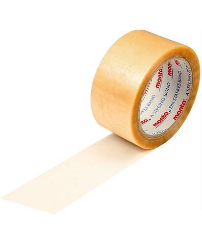 monta PVC-Klebeband 283, transparent, 50 mm breit x 66 lfm, Stärke 52µ, VE: 36 Rollen, 299533