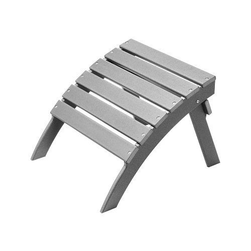 VEVOR klappbare Fußstütze für Adirondack-Stühle, 547x480x377 mm, HDPE-Kunststoff, grau, für Außenbereiche, KZDADLDKTTBPQPLYBV0