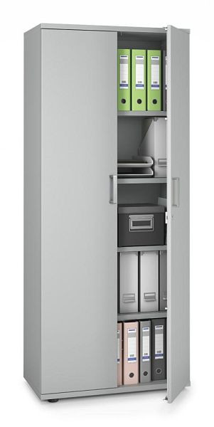 Deskin Flügeltürenschrank MULTI MODUL-PRO, Dekor lichtgrau, B 800 x H 1890 x T 420 mm, 351744
