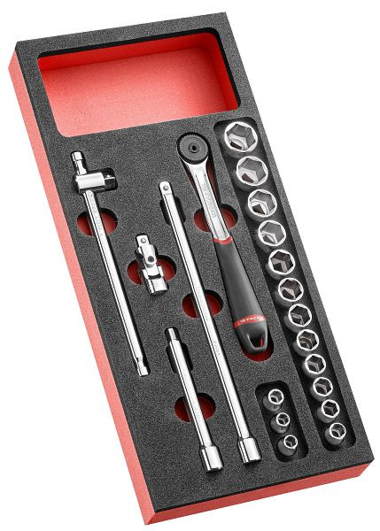 Facom Modul Steckschlüssel 3/8" J.161B 20teilig, MODM.J161-36