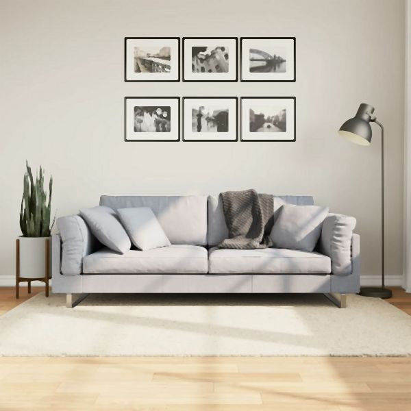 vidaXL Teppich OVIEDO Kurzflor Beige 140x200 cm, 375491