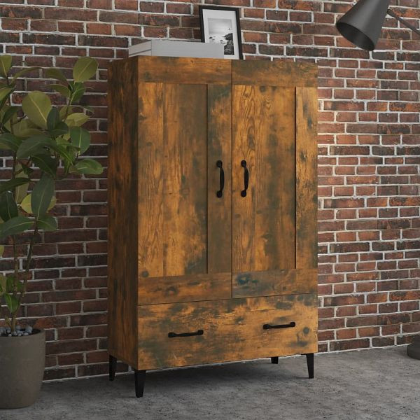 vidaXL Highboard Räuchereiche 70x31x115 cm Holzwerkstoff, 817486