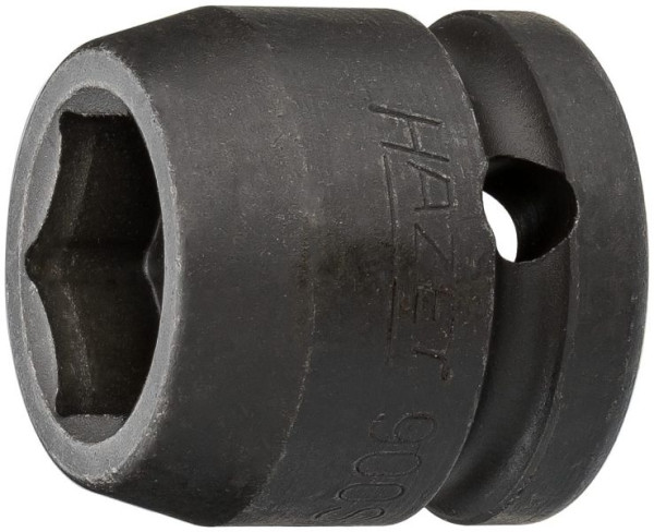 Hazet Schlag-, Maschinenschrauber Steckschlüsseleinsatz, Sechskant, Vierkant hohl 12,5 mm, 17 mm, Extrakurze Ausführung, 900SK-17