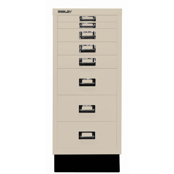 Bisley MultiDrawer™, Inkl. Sockel, DIN A4, 8 Schubladen, 643 sand, L298S643