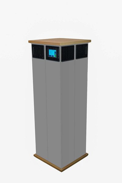 Smart Air Technologies Luftreiniger Tower Gen2, Farbe: grau, inkl. Wartungsvertrag, 4270002308572+Wartungsvertrag
