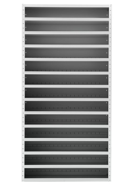 Gürkan Universalfächerschrank, 40 x 100 x 198 cm, Lichtgrau, MPSC.1940, 110666