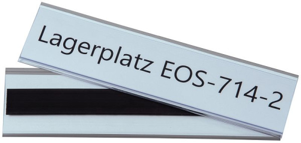 Eichner Etikettenhalter magnetisch, Maße: 54 x 200 mm, VE: 50 Stück, 9218-03042