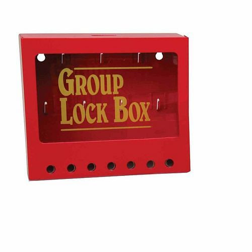 DENIOS Gruppenverschlusskasten aus Metall zur Wandmontage, 311801