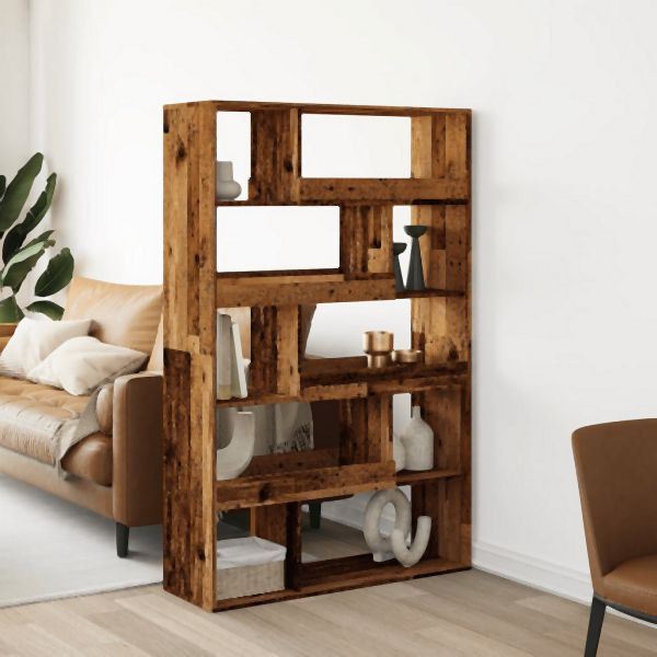 vidaXL Bücherregal Altholz-Optik 100x33x156,5 cm Holzwerkstoff, 3309346