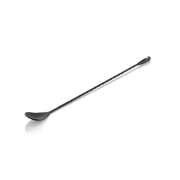 WAS Barlöffel Twisted Classic NOCTURN, 30 cm, schwarz matt, Chromnickelstahl 18/8, 8317139