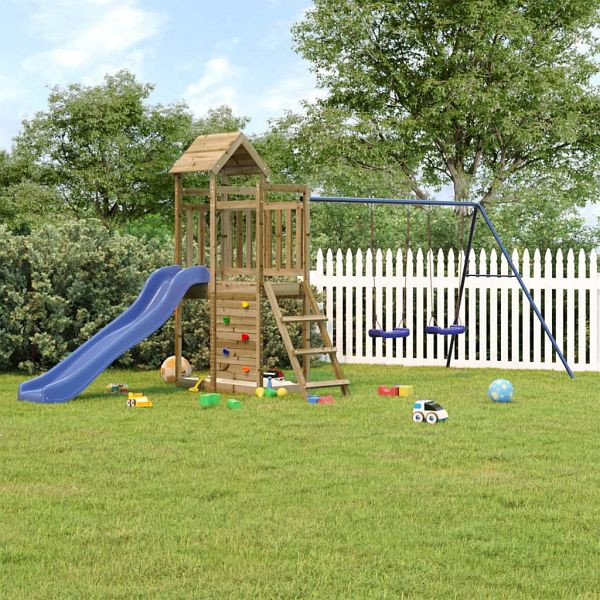 vidaXL Spielturm Imprägniertes Kiefernholz, Material: Material: PP (Polypropylen), 3155896