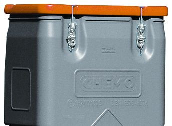 Cemo Mobil-Box 170 l, grau, Deckel orange, 11453