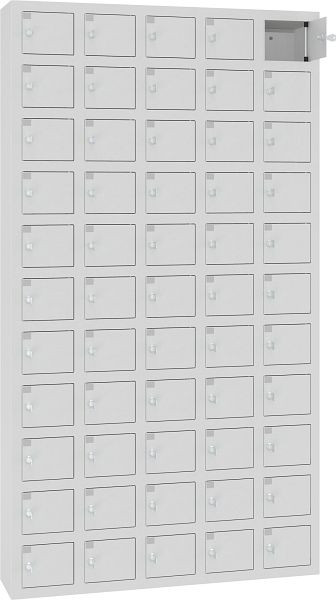 Eurobox Wertfachschrank / Schließfach, 5 Abteile, 55 Fächer, 0500-021511