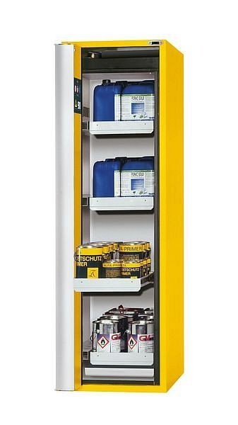 asecos Sicherheitsschrank S90 RAL 1004 4xAZ1xAZ.E1xBW (Edelstahl) für Lagerungen, 2-türig, 30317-002-30327