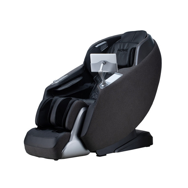 HOME DELUXE Massagesessel ALVINA mit Premium Webstoffpolsterung Schwarz, 61564