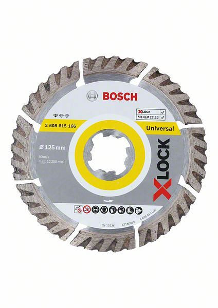 Bosch Trennscheibe X-LOCK Standard for Universal, 125 x 22,23 x 2 x 10 mm, 2608615166