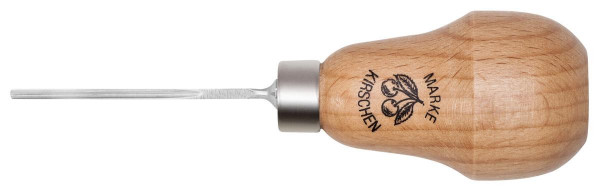 Kirschen Zierschnitzeisen mit Birnenheft, gebogen, Stich 39, 1,5 mm, 5740000