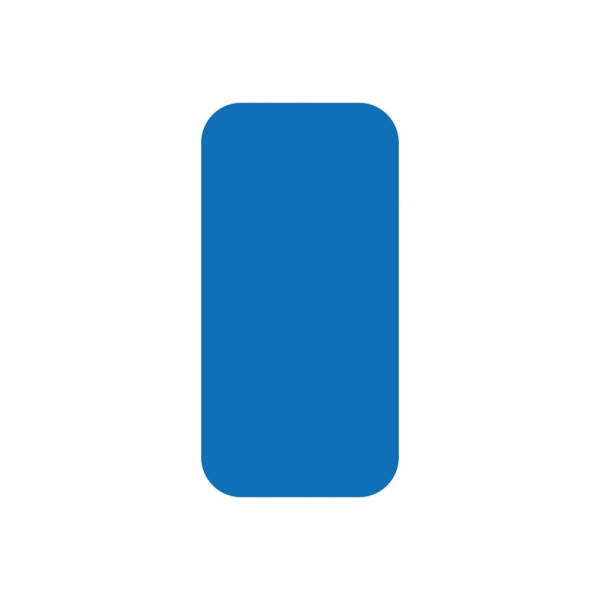 Eichner Stellplatzmarker "I-Stück", Breite 50 mm, Länge 100 mm, Dicke 0,5 mm, PVC, für glatte bis rauhe Gründe innen, blau, VE: 25 Stück, 9225-20040-010