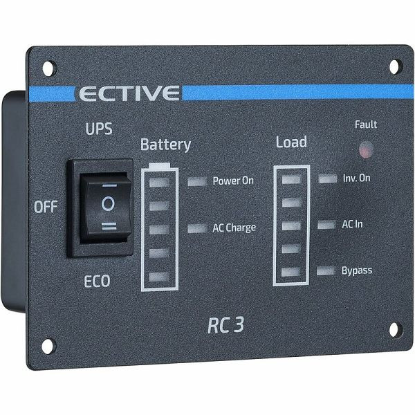 ECTIVE RC3 Fernbedienung mit Ladestandsanzeige für Wechselrichter, TN3556