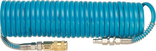 Hazet Spiralschlauch, Hochflexibler Polyurethan Schlauch, Schlauch-Innendurchmesser: 6,35 mm, Länge: 7,62 m, 9040-7