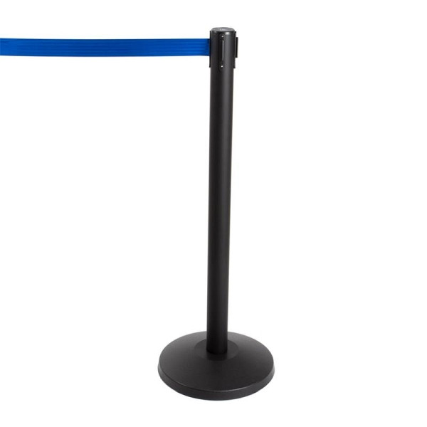 ALLPAX Stoppo XL Abgrenzungsständer schwarz, 3,4m, Zugband blau, 10010734