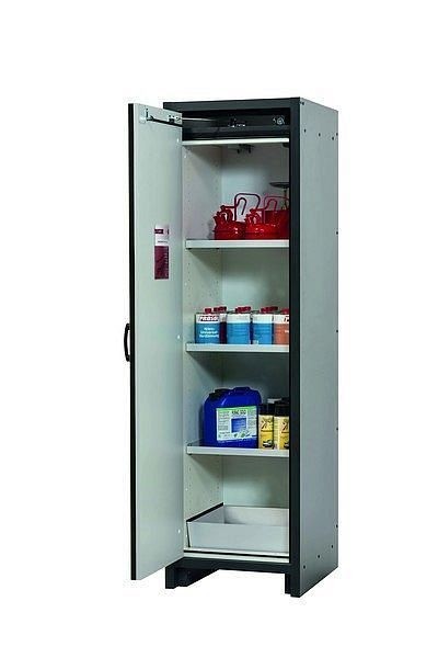 asecos Sicherheitsschrank Q-CLASSIC-30, Q30.195.056 in resedagrün RAL 6011 mit 3x Fachboden (Stahlblech), 31002-068-30078