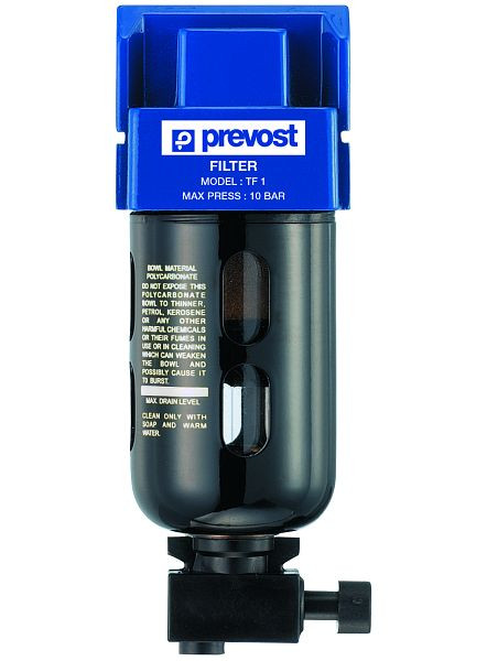 Prevost ALTO 1 - Filter 25 - 5 und 0,01 µm, IG BSPP= G 1/8, Durchfluß= 800 Nm3/h, Filterung= 25 µm, TF 0