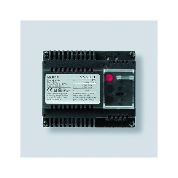 SIEDLE Netzgerät Türstation 8,3V DC Mehrdraht REG IP20 NG402-03, 119516