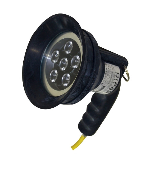 GIFAS Vollgummi-LED-Scheinwerfer 42V AC, 5 m GIFAS PROFLEXX-07 Leitung 2 x 1,5 mm² mit CEE-Stecker 2 x 16 A/42 V AC, 279566