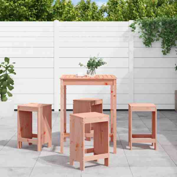 vidaXL 5-tlg. Gartenbar-Set Massivholz Douglasie, 3157744