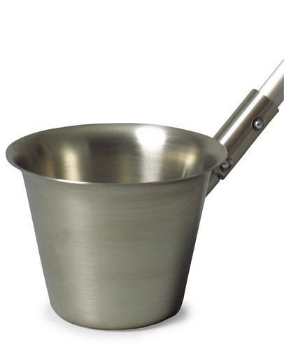 DENIOS Becher aus Edelstahl V2A, für Teleskopstangen, 1000 ml, 179425