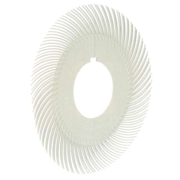 3M Scotch-Brite Radial Bristle Brush BB-ZB Einzelsegment, weiß, 152,4 mm, P120, Typ C (Nachfüllpackung), VE: 80 Stück, 7000021285