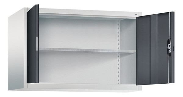 C+P Aufsatzschrank Acurado, H790xB1200xT500mm, Farbe: Lichtgrau / Schwarzgrau, Muldengriff, 9485-009 S10105