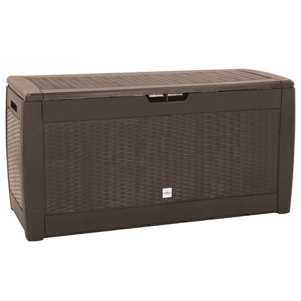 vidaXL Gartentruhe Braun 119x48x60 cm Polypropylen, 152196