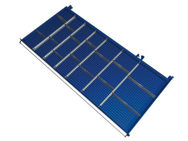 KLW Einteilungsmaterialsatz für Schubladen Fachhöhe 75 mm in SMB - Schrank, Schrankgröße 1439 x 750 mm B x T, B01, SMB-B01-042