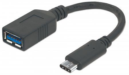 MANHATTAN SuperSpeed USB-C Anschlusskabel, zertifiziert nach USB-IF, 355285