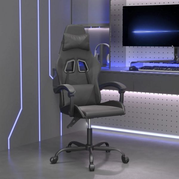 vidaXL Gaming-Stuhl Schwarz Kunstleder, komfortabel, 3143850
