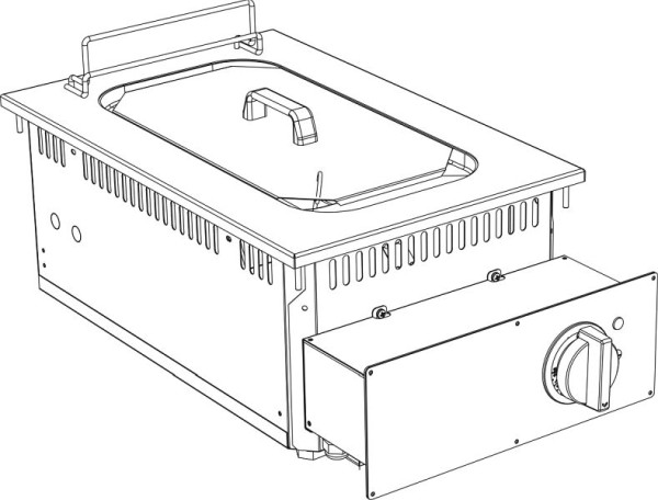 KBS Elektro Fritteuse 10 Liter Drop In 700 Breite 400mm, 10414410