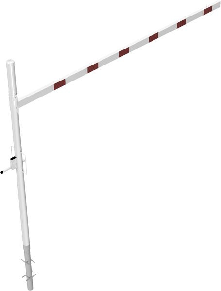 Schake Höhenbegrenzer dreh- und abschließbar 4000 mm zum Einbetonieren, mit Profilzylinderschloss Standpfosten Ø 89mm, 417_401ZB