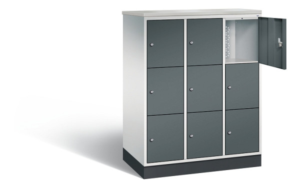 C+P Schließfachschrank Intro, H1255xB920xT490mm, 7035/7016, 8573-301 S10429