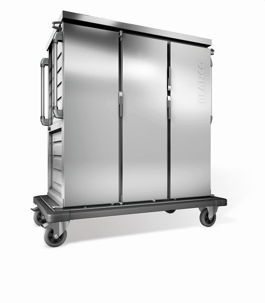 B.PRO TTW 30-115 EDE Tablett-Transportwagen, einwandig, 3 Flügeltüren / 3 Schrankräume, 573729