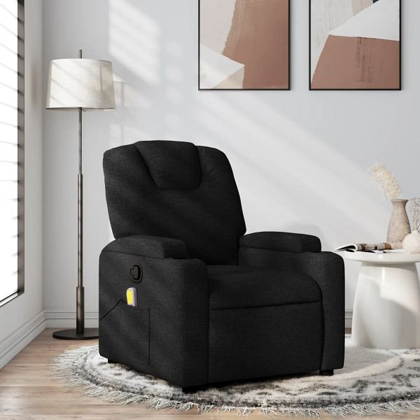 vidaXL Massagesessel Schwarz Stoff, Top-Qualität, 372379