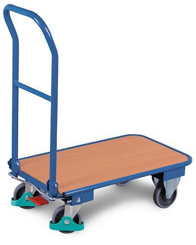 DENIOS Klappbügelwagen DENIOS classic-line aus Stahl, 720 x 450 mm, Tragkraft 150 kg, 258202